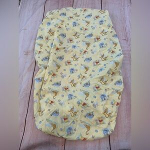 Vintage Disney Winnie the Pooh Piglet Eeyore Fitted Crib Sheet Cotton blend